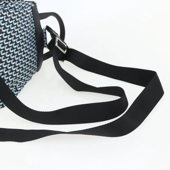 PRADA Backpack Nylon Light Blue Silver Auth 158915SAM main image 12